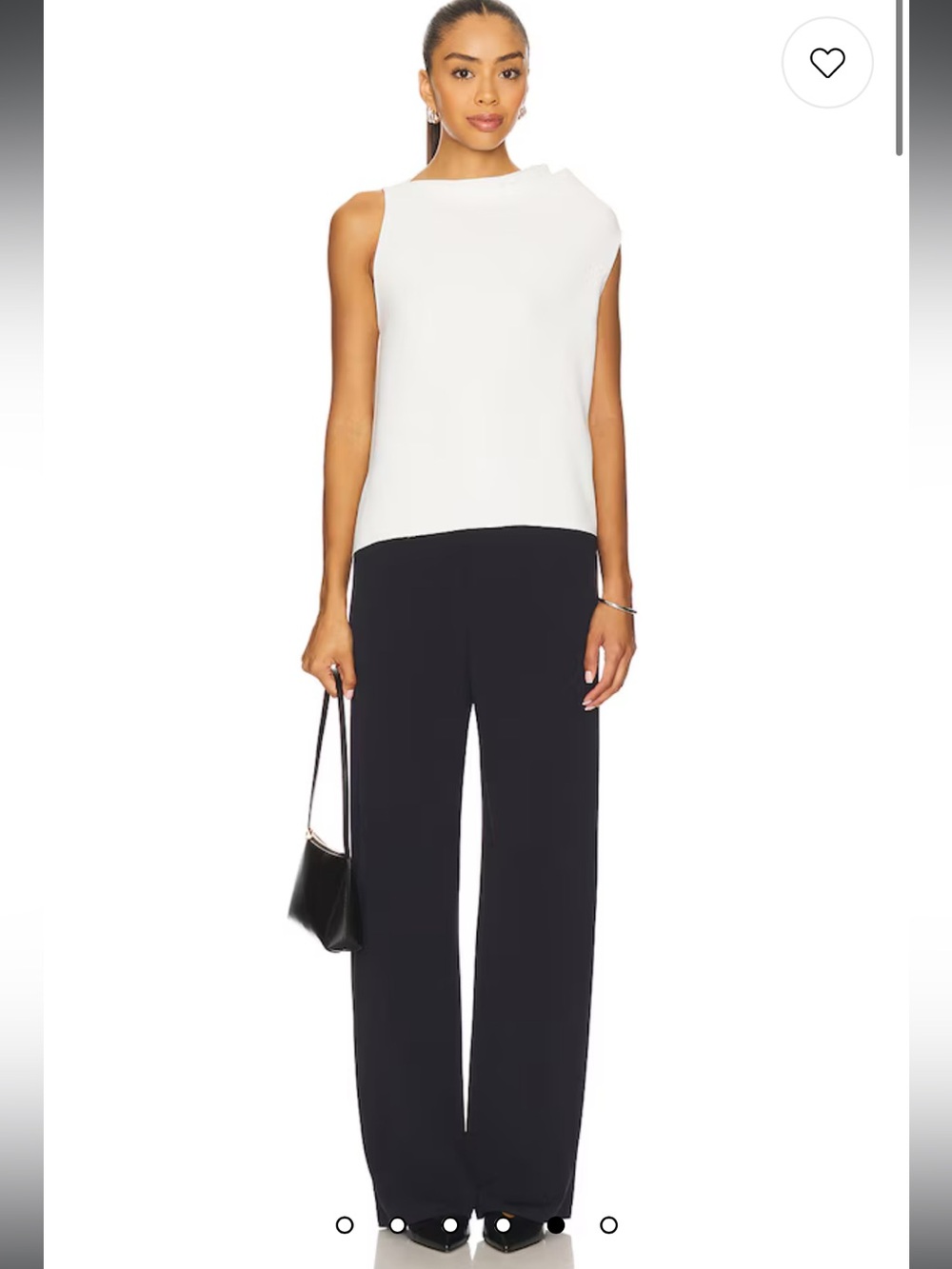 NWOT VINCE navy crepe bias pant